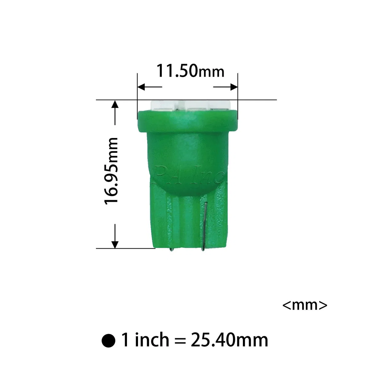 PA - Bombillas LED de 1,25 cm, con enchufe con bloqueo giratorio de 12V para panel de cuadro de mandos. 6 unidades. T10 168 194.