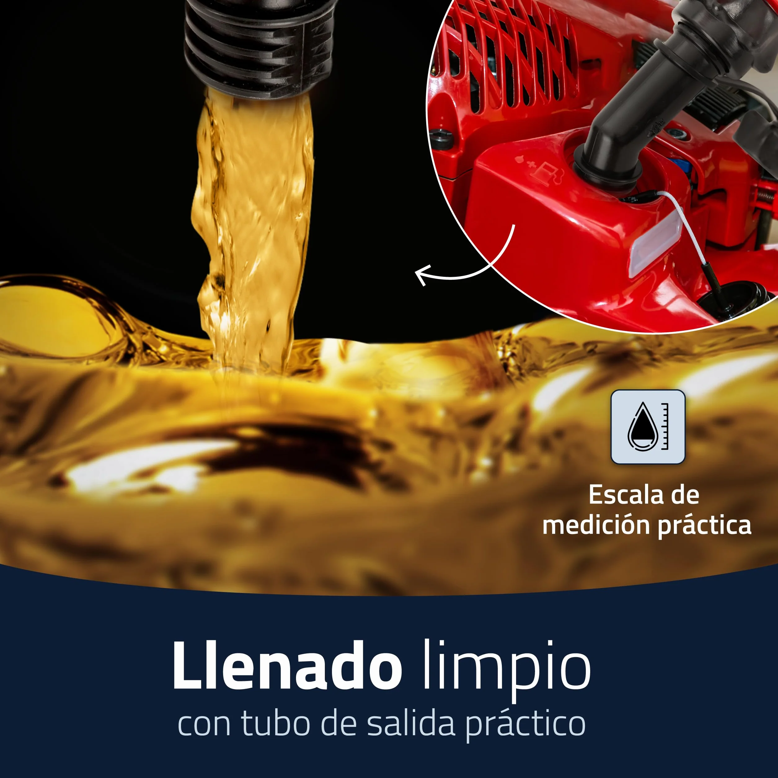 Cartrend Bidón doble ECO 5,5+3 L, PEAD Rojo, homologación UN, accesorios negros