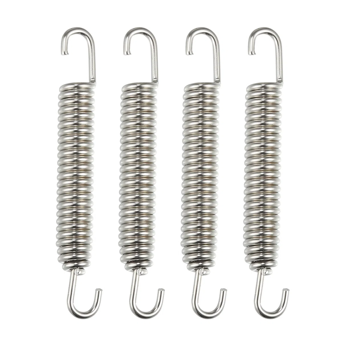 A ABSOPRO 4uds Tubo Escape Resorte para Motocicletas 80mm 3.15" Plateado Tono