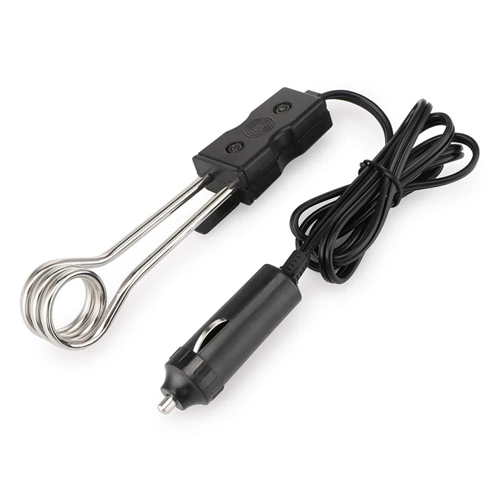 MoreChioce - Calentador de agua portátil de 12 V para coche, calentador de agua eléctrico, calentador de agua para viajes, camping, viajes, café, calentador de agua