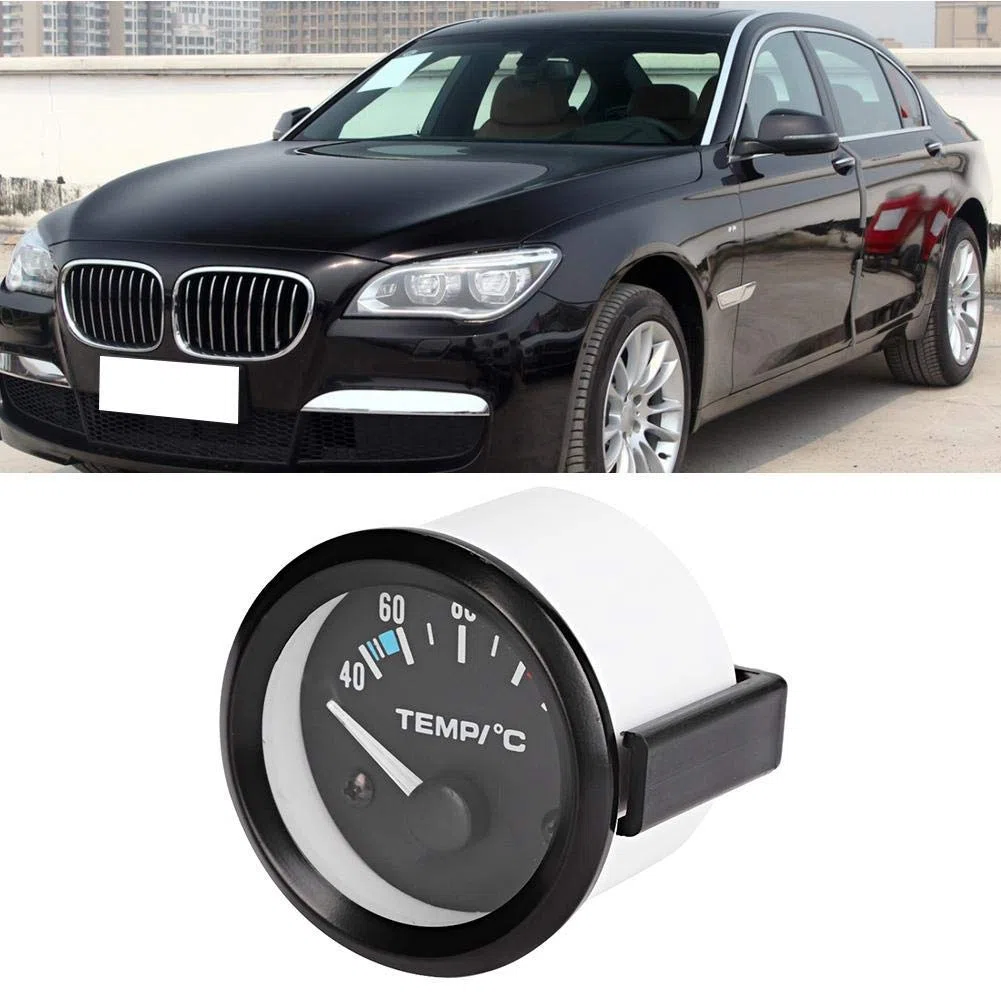 Indicador de la Temperatura del Agua, Herramienta Universal del Instrumento del Metro de la Temperatura del Agua del Camión LED del Coche de 2inch 52mm