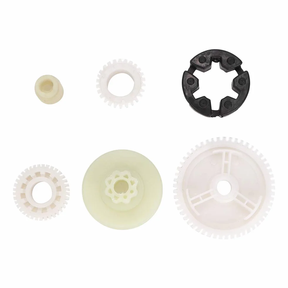 EVGATSAUTO kit reparación motor elevalunas Elevador de ventana Motor Gear, 6 piezas Kit de reemplazo de engranaje de motor de vidrios de ventana de coche