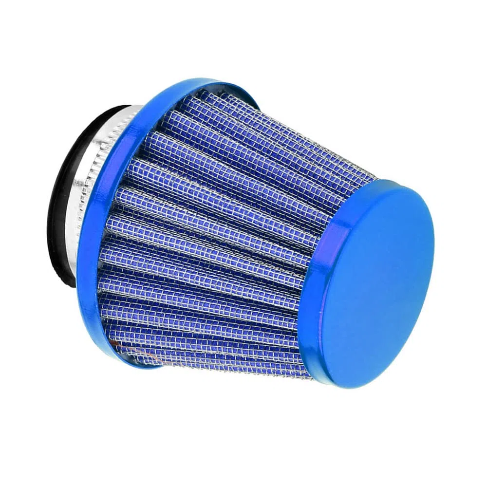 ETOPARS 2 X Azul Filtro de Aire de la Motocicleta Universal Filtro de Aire de Aspiración 34mm 35mm 36mm Kit de Filtro Admisión Aire Frío Inducción Scooter