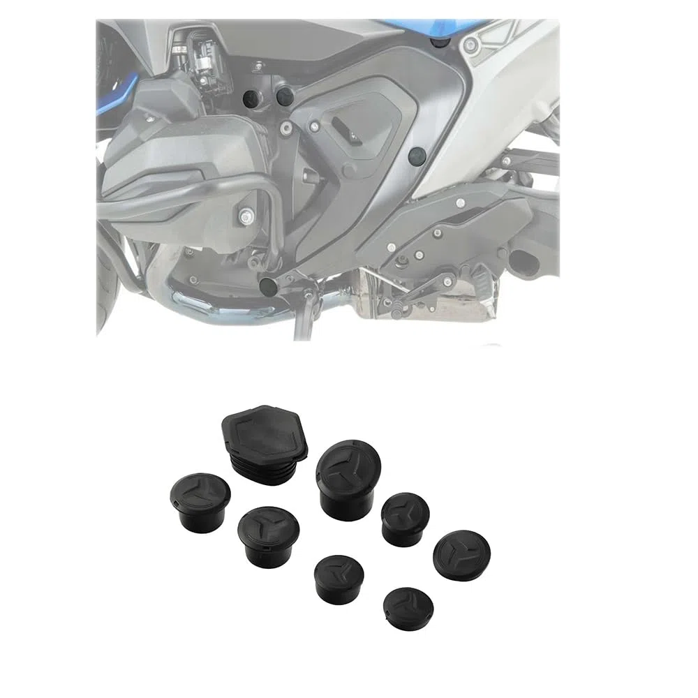 Tapón de orificio de chasis para motocicleta, kit de tapones para tapa de orificio de chasis para BMW R1300GS, R1300, R 1300 GS Adventure, R 1300GS 2023
