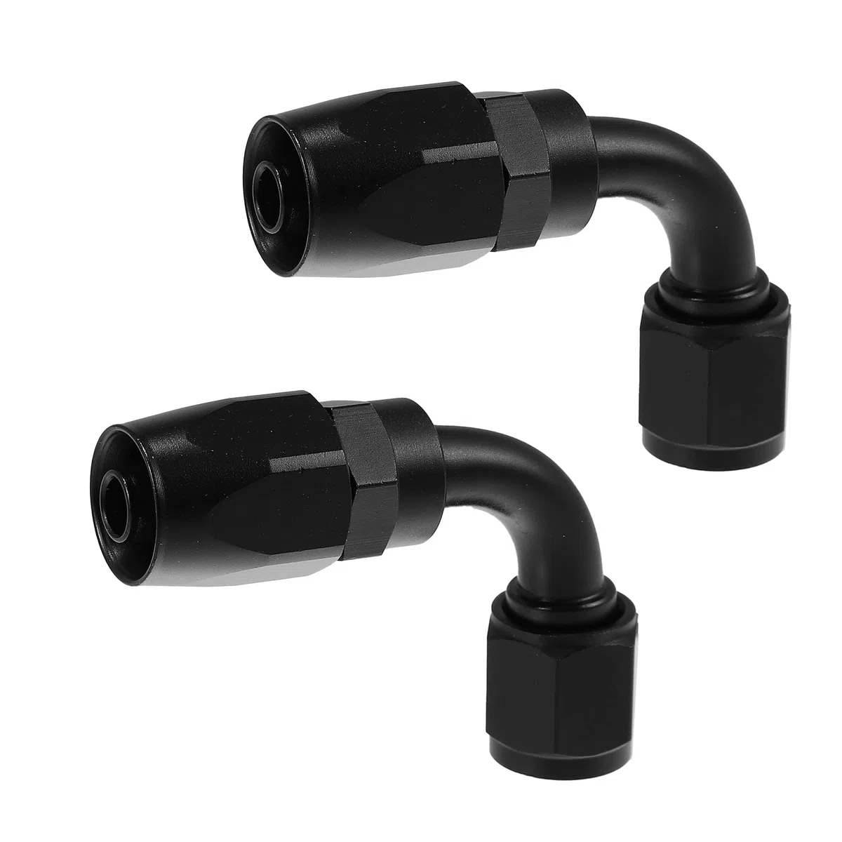 X AUTOHAUX 2uds 6AN Hembra Auto Combustible Giratorio Manguera Ajuste Adaptador 90 Grados AN6