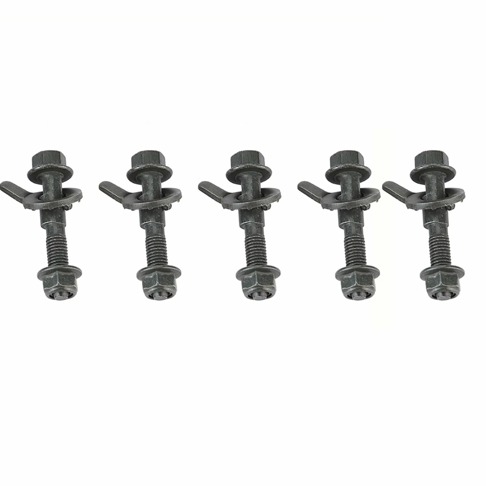 Fydun Cam Bolt Camber Kit, 5 Piezas de 12mm, Ajustable, Mejora la Estabilidad, Elimina el Desgaste de Neumáticos, Color Verde Militar, Compatible con la Mayoría de Vehículos