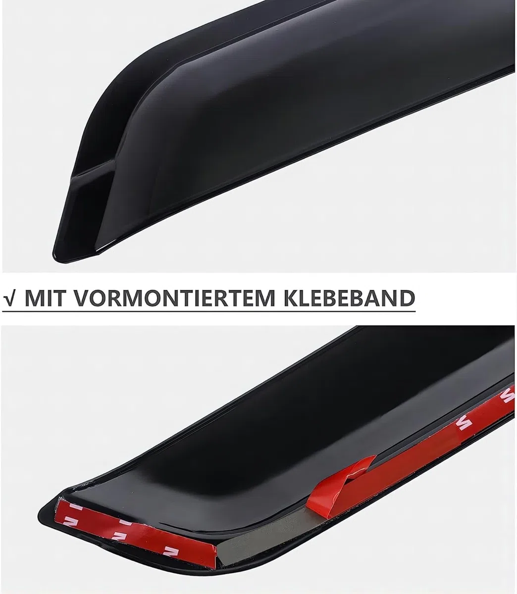 4 Piezas Deflectores de Viento Coche, para BMW 5 Series i MK6-F10 2011-2015 2016 2017 Ventana Lateral Viseras Solares Deflectores de Aire Accesorios,A