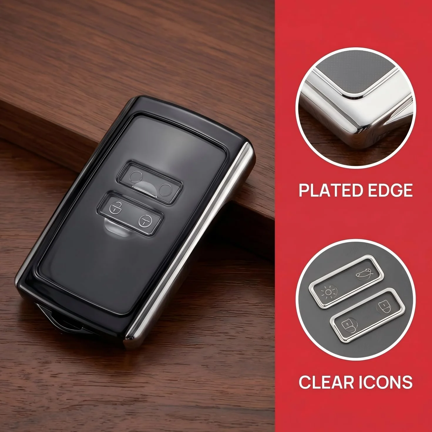 【5 colores】 Compatible con Mitsubishi ASX 2023-2024 2025 Funda para llave de coche con accesorios de llavero