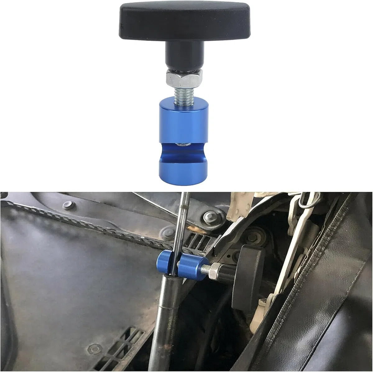 Abrazadera de Elevación de Capó Aramox, Abrazadera de Soporte de Elevación de Aleación de Aluminio, Herramienta de Tope de Puntal para Capó de Coche, Maletero Trasero