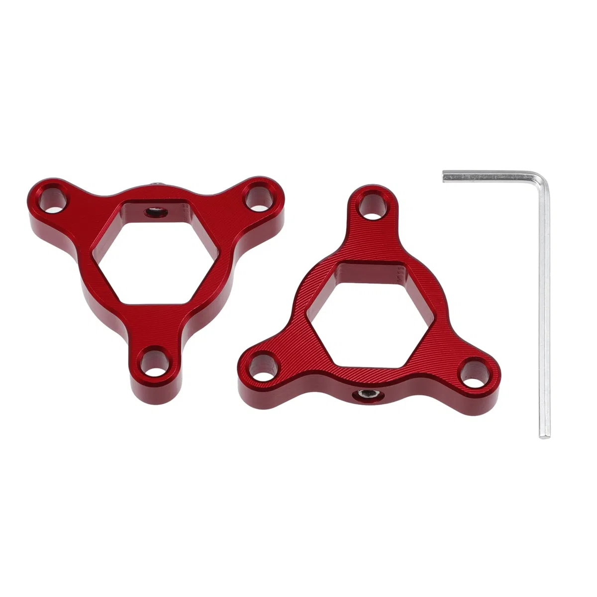Motoforti 17Mm Ajustadores De Precarga De Horquilla Cnc Para Motocicleta De Carreras De Aleación De Aluminio Rojo - Paquete de 2