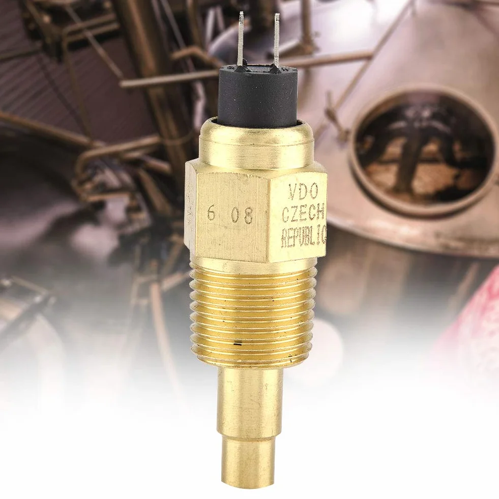 Sensor de temperatura del agua del motor 1/2NPT Sensor de temperatura para medidor de aceite y agua, accesorio de motor