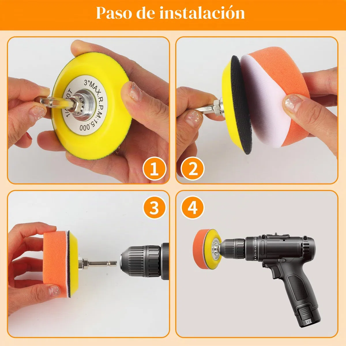 Kit Pulido Faros Coche de 145 Piezas, Disco de Lija para Restauración de Faros de 75mm, Papel de Lija Húmedo/Seco, Pulir Coche, Para Pulir, Lijar, Encerar - Compatible con Taladro, Pulidora, Coche