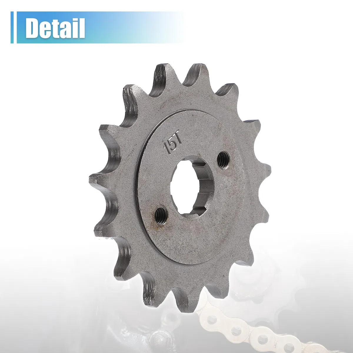 X AUTOHAUX 1 juego de piñón delantero de motocicleta estilo 520 con 15 dientes de 20 mm de diámetro interior, apto para motocicleta de 50 cc, 70 cc, 110 cc, 125 cc, minimicicleta, ATV, Go Kart Quad