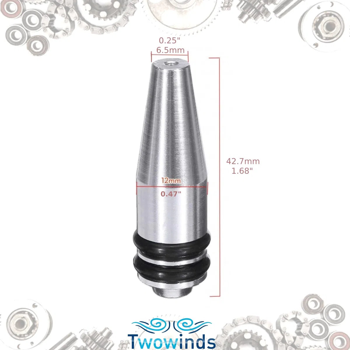 Twowinds - Tapón de Cierre para Anular Palomillas del Colector de Admisión 11618507239 Compatible con BMW E81 E87 E88 E82 E90 E60 - Motores N47-11617801438 - 4 Cilindros (lote de 1 tapón y 4 juntas)