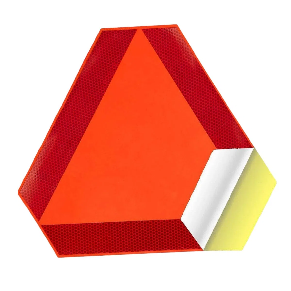 Harilla Señal de vehículo de movimiento, señal triangular, reflector, accesorios para carrito, calcomanía de PVC para maquinaria agrícola
