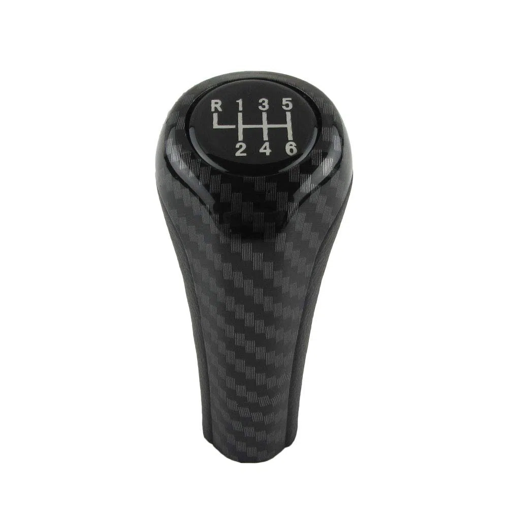 6 Velocidades Coche Pomo Palanca de Cambios Cubierta de Polvo BMW E36 E46 F30 E60 E61 E28 E34 E39 E63 E64 E81 E82 F20 E90 E91 E92 E93 E30 E23 E32 E38 E83 F25 E53 E85 E86 Z5 Z8 E52 (Fibra de carbon)