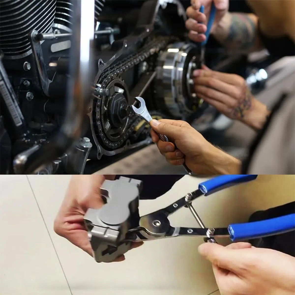 JNNJ Alicate Extractor Pistón, Alicate Pistón Freno Moto, Freno Vehículos Scooter Herramienta Extractor Emergencia Pistón, Alicate Universal Para Desmontar Pinzas De Freno De Motos Scooters Vehículos
