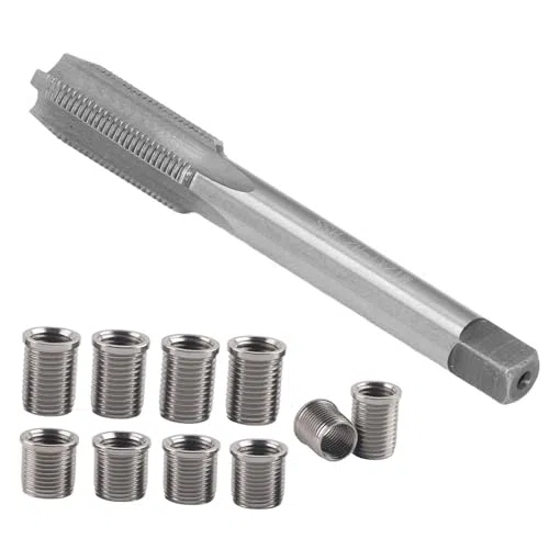 Herramienta de reparación de roscas para la reparación de roscas de bujía M10x1 0 Bolt X1 es un juego de herramientas de reparación de roscas de bujía muy práctico y eficiente diseñado para ayudar