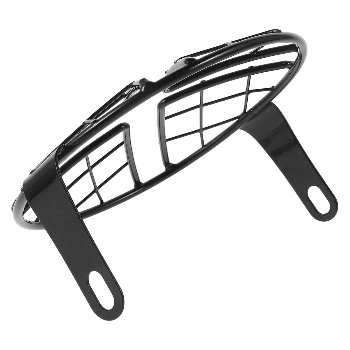 Protector de Faro de Motocicleta Rejilla de Malla Negra para Montaje Lateral, Cubierta para Protección contra Impactos en Conducción de Motos