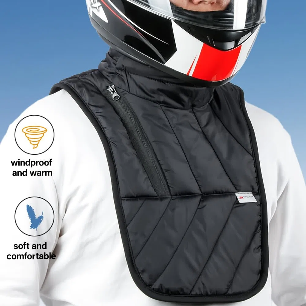 Calentador de Cuello para Moto, Protector de Cuello de Moto al Aire Libre, Grueso, Resistente al Viento e Impermeable, Ideal para Montar a Caballo, Moto, Ciclismo