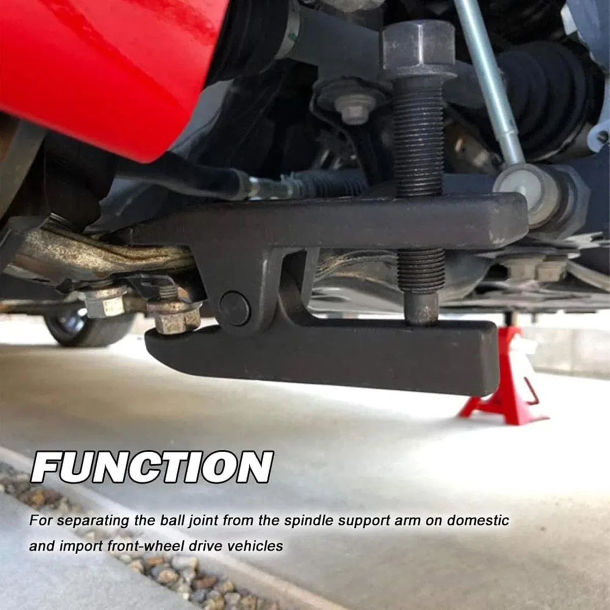 Greluma 1 Pieza Separador de rótulas, herramienta para separar rótulas, brazos y barras de acoplamiento en la mayoría de automóviles y camionetas ligeras, extractor de rótulas