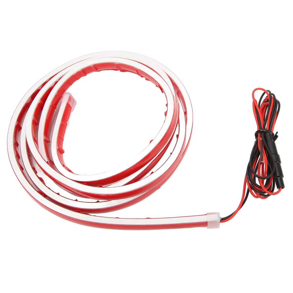 Tira de Luces LED para capó de Coche de 10W, Barra de Luces de Decoración Exterior de Motor de 180cm de Longitud para Coches, SUV, Camiones (Rojo)