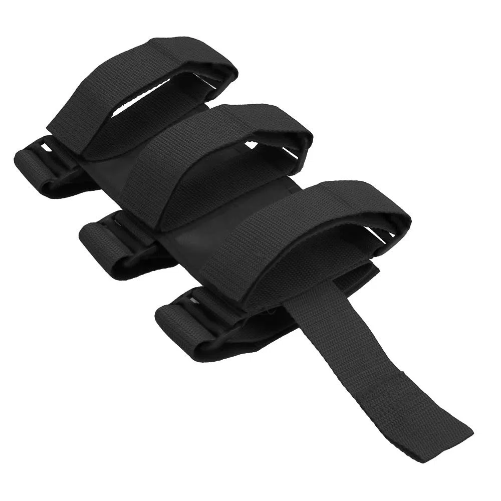 Correa de montaje para extintor de coche, ajustable, soporte de extintor, para Jeep Wrangler TJ JK JL 97-18 (negro)
