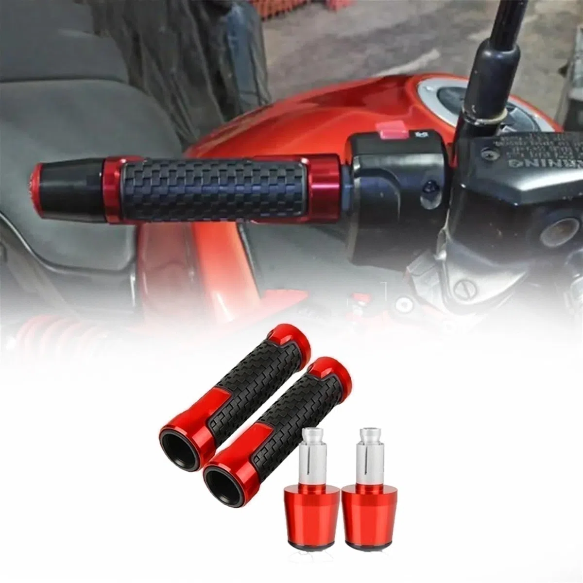 para Yamaha FZ1 FZ-1 FZ1 FAZER 2001 2002 2003 2004 2005 Accesorios De Motocicleta Perillas De Palanca De Embrague De Freno Extremos De Empuñaduras De Manillar(Orange 1)