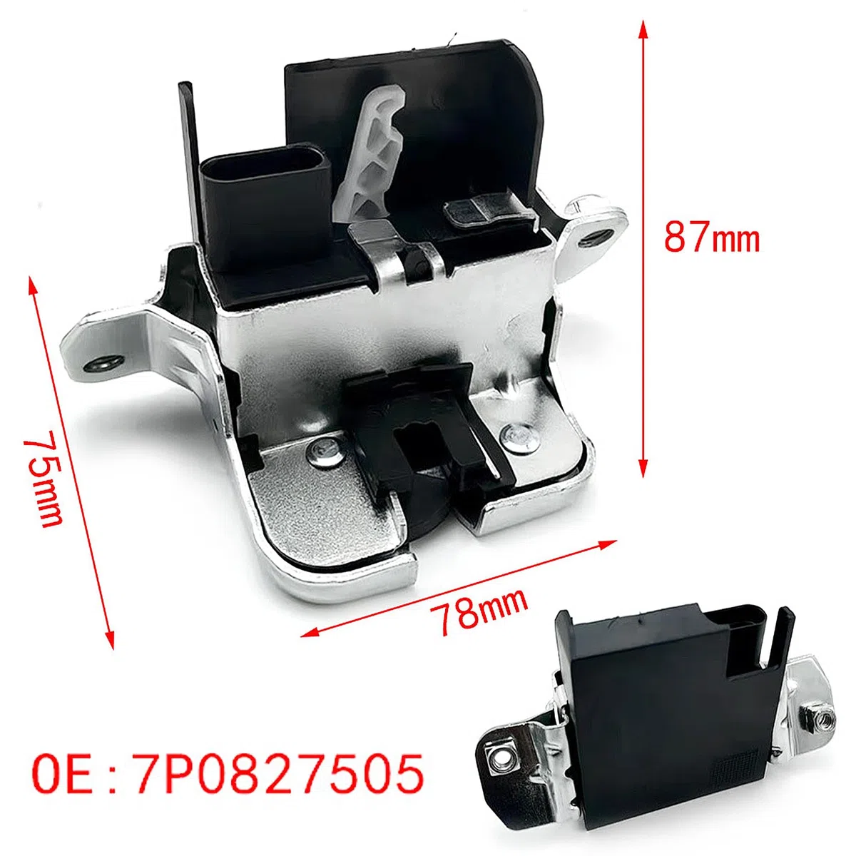 Cerradura de puerta para maletero, cerradura de portón trasero, para Seat Alhambra 7P0827505E, 7P0827505G, 7P0827505L, 7P0827505L 7P0827505N
