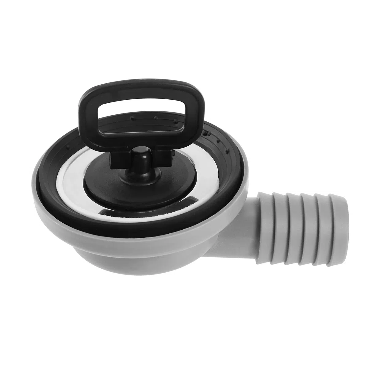 ECSiNG Desagüe de Acero Inoxidable Tubo de Desagüe de 90° Filtro de Fregadero Escurridor con Tapa de Sellado Diámetro de 56 Mm Apertura del Tubo de Salida Aplicable 50 Mm para Caravana
