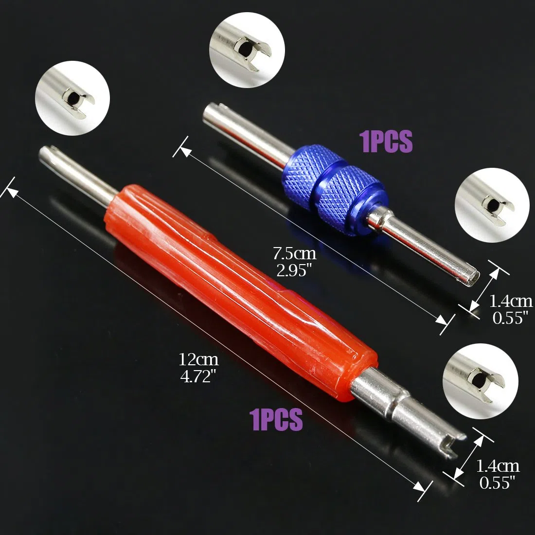 Swpeet Kit de 102 piezas de accesorios para núcleo de válvula de aire acondicionado, incluyendo surtido R12 R134a núcleo de válvula refrigeración núcleos de vástago de válvula de neumático con