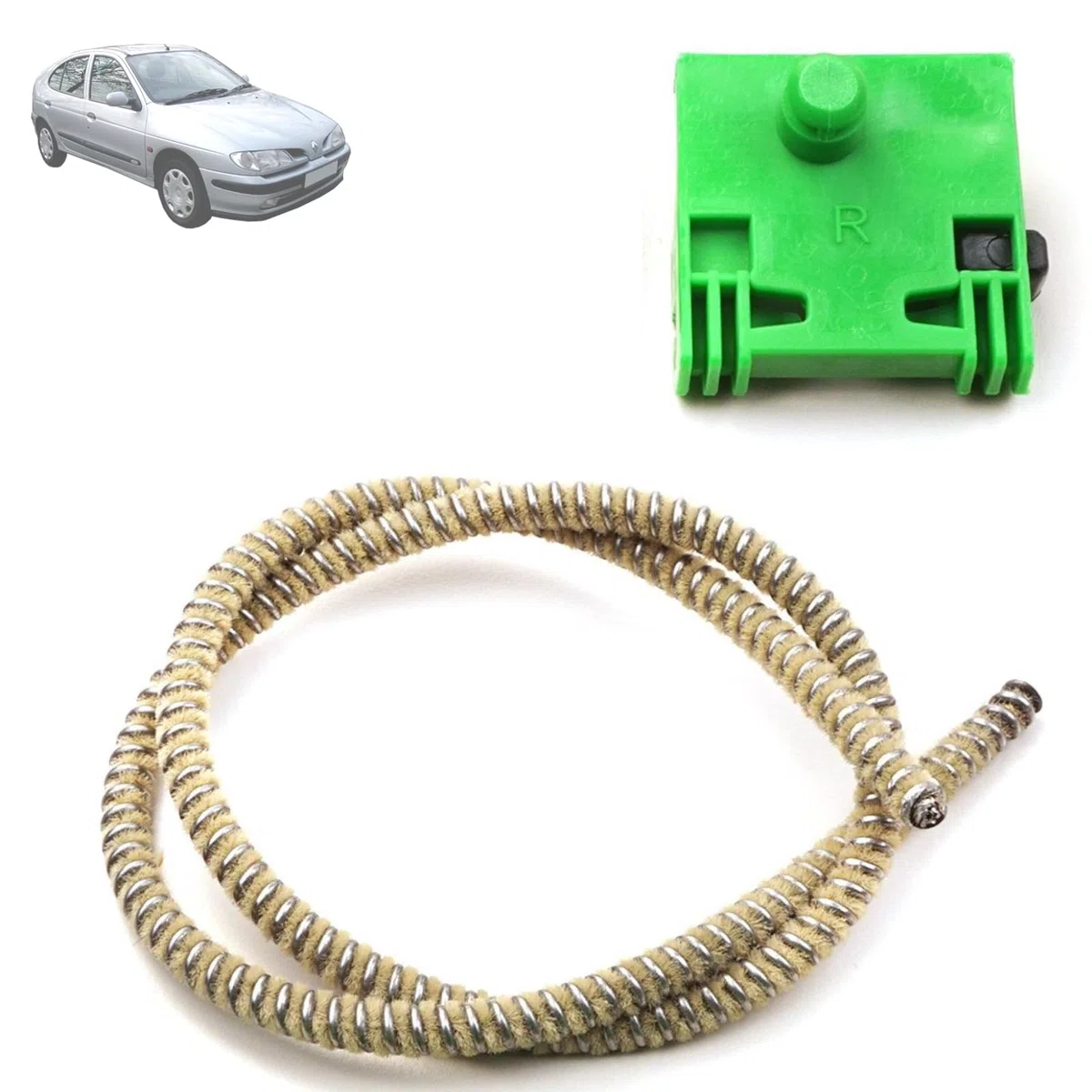 Twowinds - Clip Elevalunas 8200000558 Compatible con Renault Scenic, Megane (1995-2003) Laguna (1993-2001) Laguna 2 (2001-2007) Espace 4 (2002-) - Puerta Trasera Derecha (pasajero trasero) - Ventana