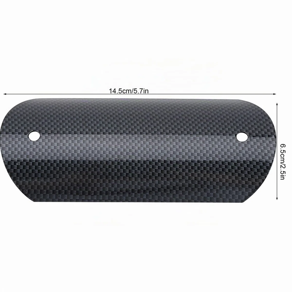Qiilu Auto y Moto sistemas de escape Deflectores de calor, Escudo térmico, tubo intermedio de motocicleta Link tubo protector protector de talón (negro)