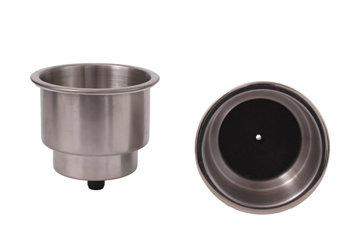 2X Acero Inoxidable PosavasosTitular de Bebida de Soporte Copa para Marina Barco Yate Coche RV