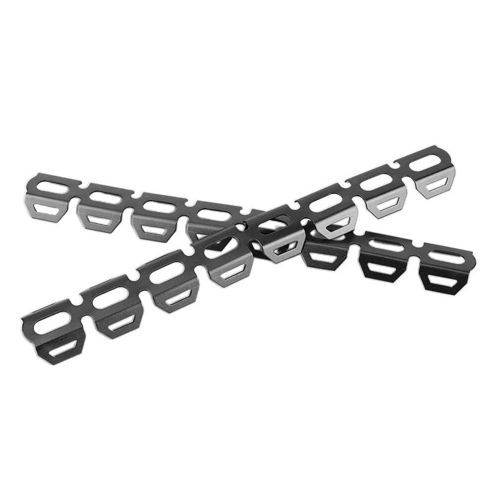 Calor del silenciador de escape, protector del tubo de escape de la motocicleta, cubierta antiescaldadura de aleación de aluminio premium con abrazaderas, protector del talón (Negra)