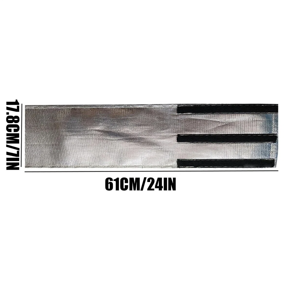 Escudo térmico de arranque – Aluminio 7 x 24 pulgadas, lámina de fibra de vidrio, manta autoadhesiva, película de barrera para altas temperaturas, protección térmica compartimento motor | Tamaño