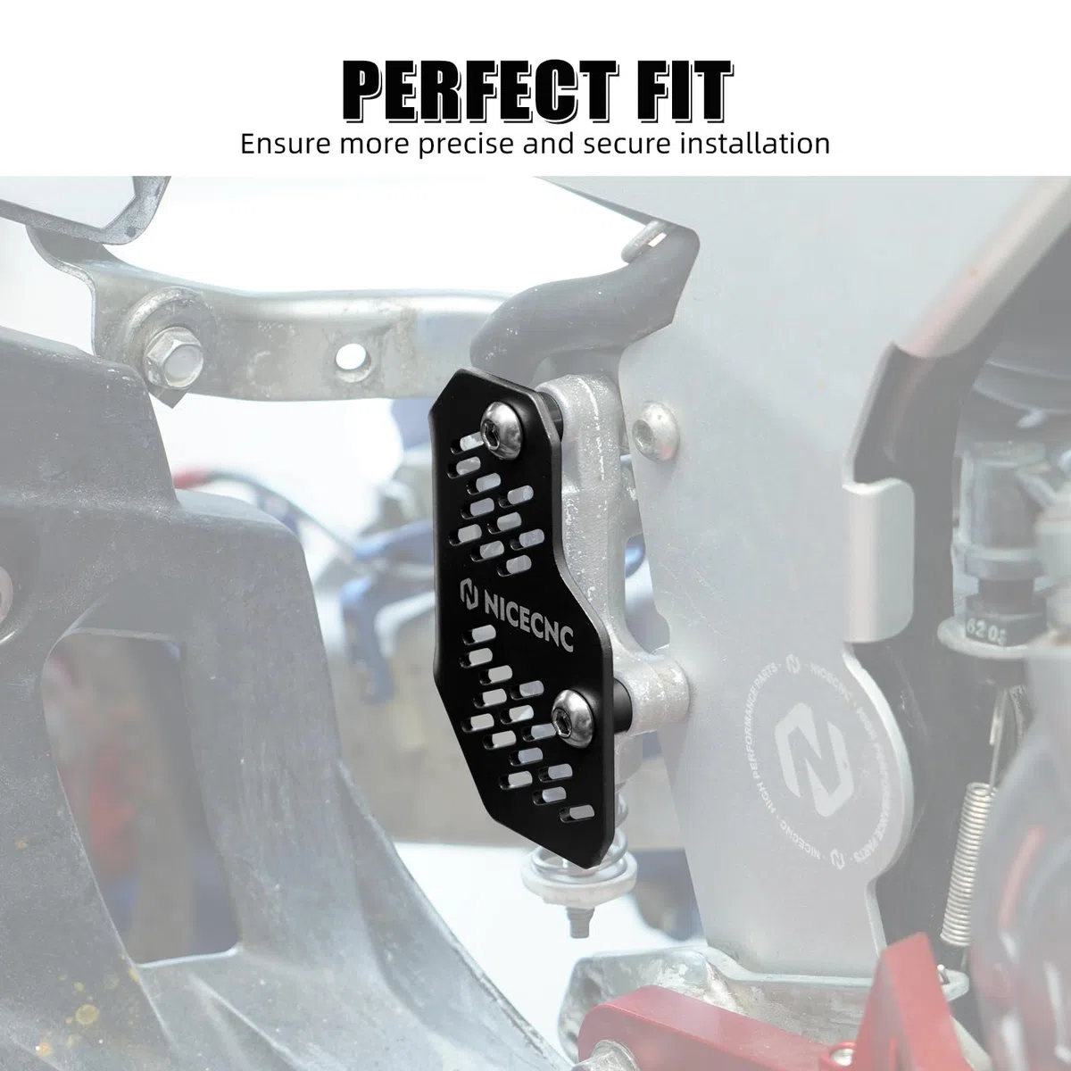 NICECNC Cubierta de protección del Cilindro Maestro Trasero Negro Compatible with Raptor 700 YFM700 2006-2011 2013-2026, Raptor 700R YFM700R 2012 2016-2026, YFZ450R, YFZ450X, Ver Accesorios