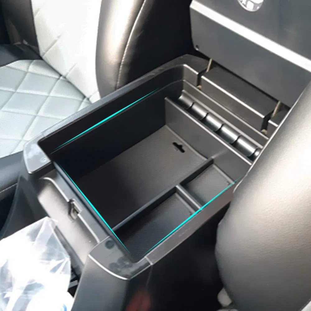 Bandeja de la caja de almacenamiento del reposabrazos del coche para Land Cruiser Prado FJ120 KDJ 120125 Consola central Guantera Estiba Ordenando Accesorios interiores 2004-2009