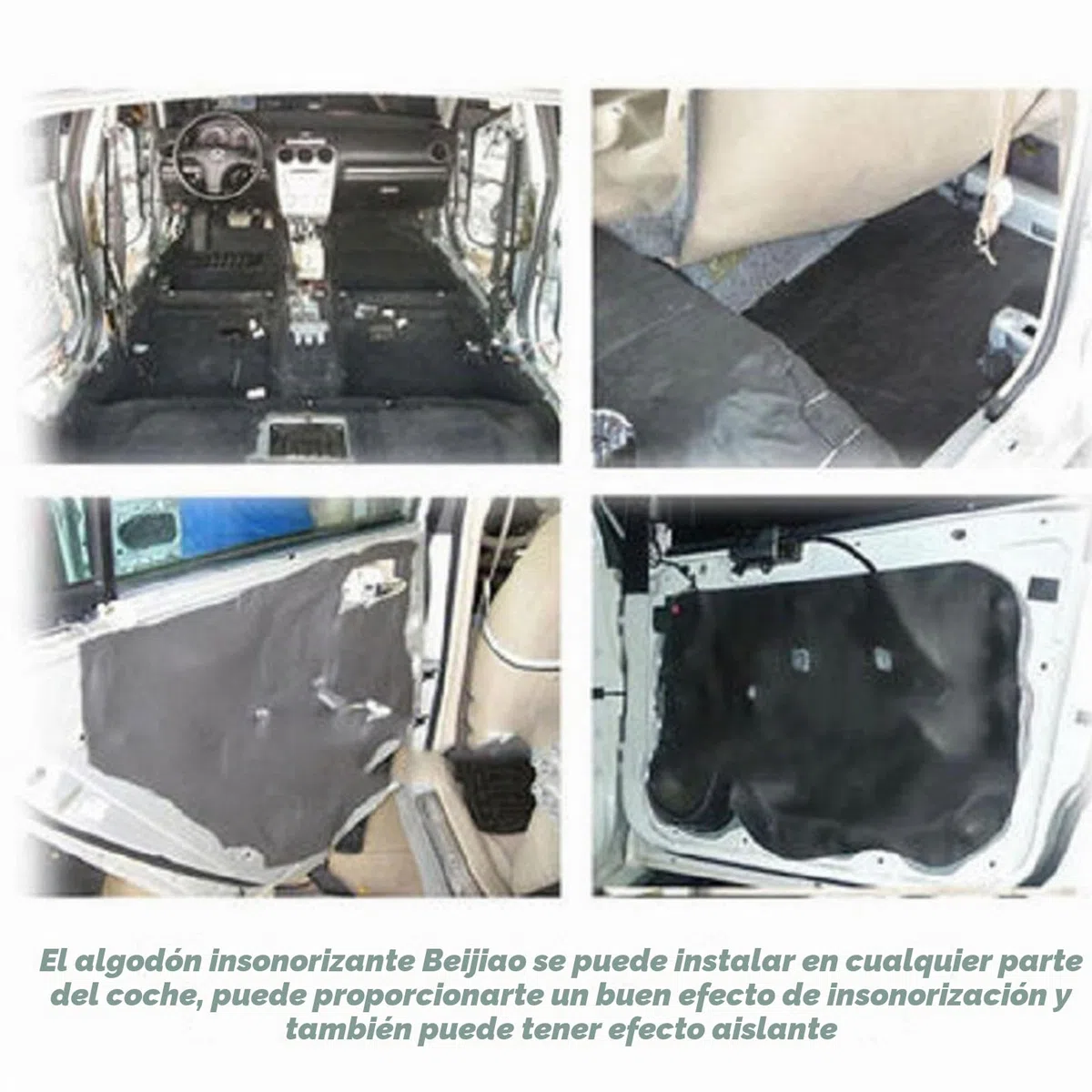 Motor para absorción acústica | Relleno Espuma ignífuga Impermeable para amortiguación acústica, Acolchado Espuma con Escudo térmico para el Aislamiento térmico del Control del