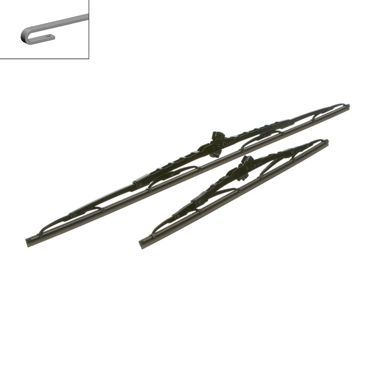 Bosch Twin 653 Limpiaparabrisas Frontal - Set de Escobillas de Recambio una mayor seguridad en la conducción, con Adaptador Quick-Clip Premontado, 65cm/40cm