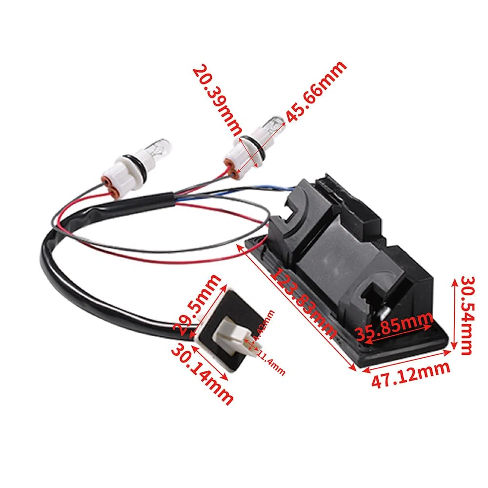 Interruptor de apertura de maletero Interruptor de apertura del portón trasero con bombilla Adecuado Compatible con Astra H Zafira B ASTRAVAN 2004-2010 13223919 13199906 13156919 6240398