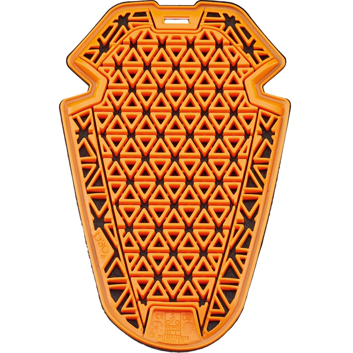 Held D3O Ghost - Protector de codo y rodilla para motocicleta - Nivel 2 CE certificado según EN 1621-1:2012 - Transpirable, extrafino 11 mm, perfil protector de rodilla - Naranja, talla única
