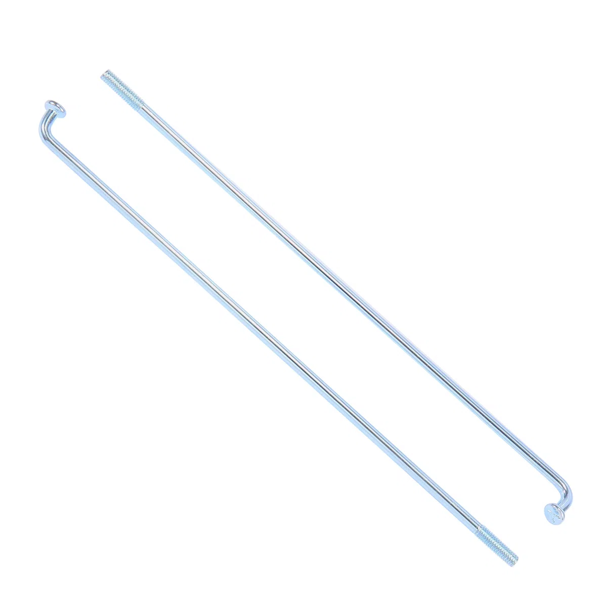 Motoforti 36Pcs 3mm Rosca Diámetro 165mm Longitud Motocicleta Rueda Radios Cabecillas Tono Plata