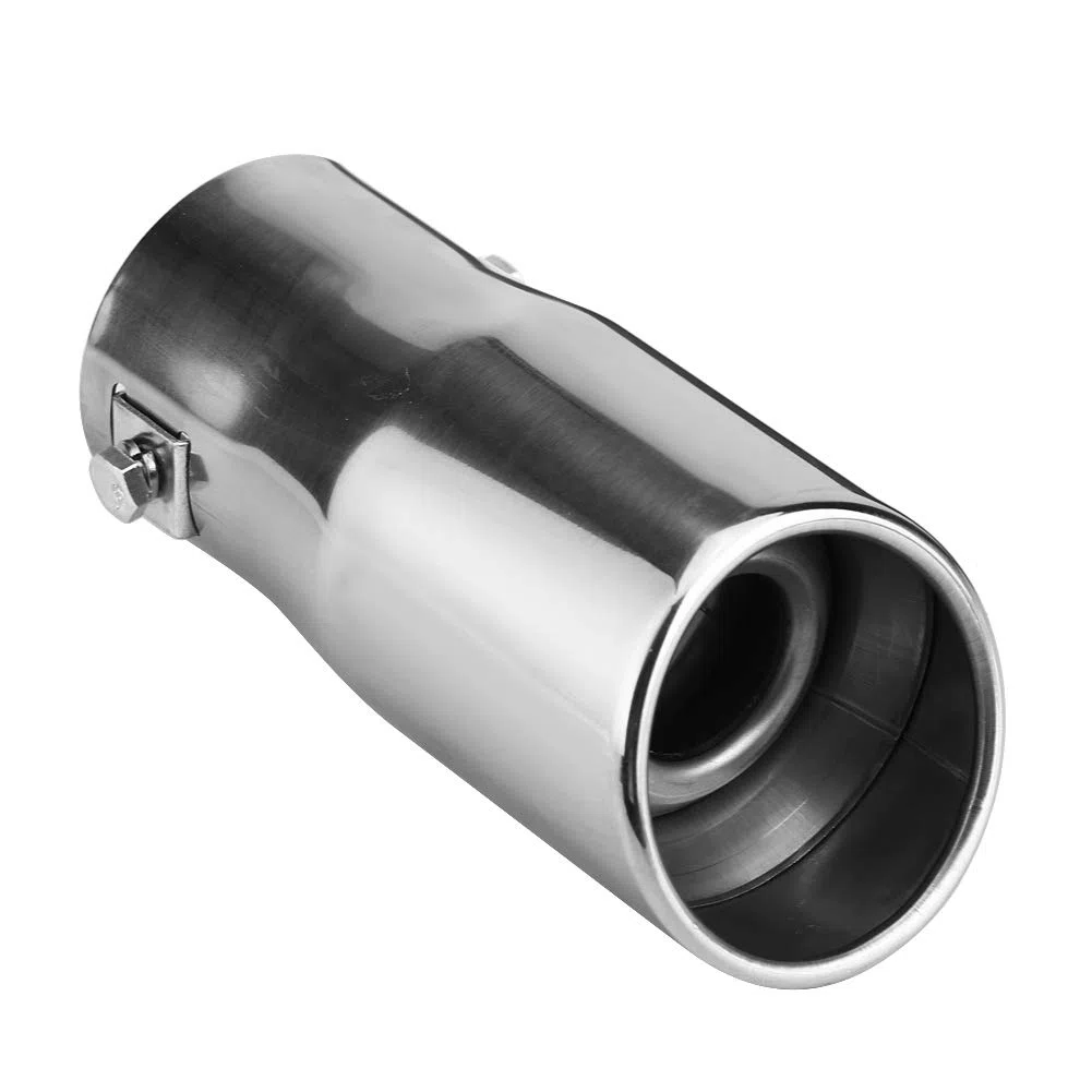 Silenciador Trasero De Acero Inoxidable Para Automóvil Tubo De Escape Trasero Compatible Con Vehículos Pequeños Y Diámetro 55 65 Mm Diseño Inclinado Y Elegante Para Personalizar