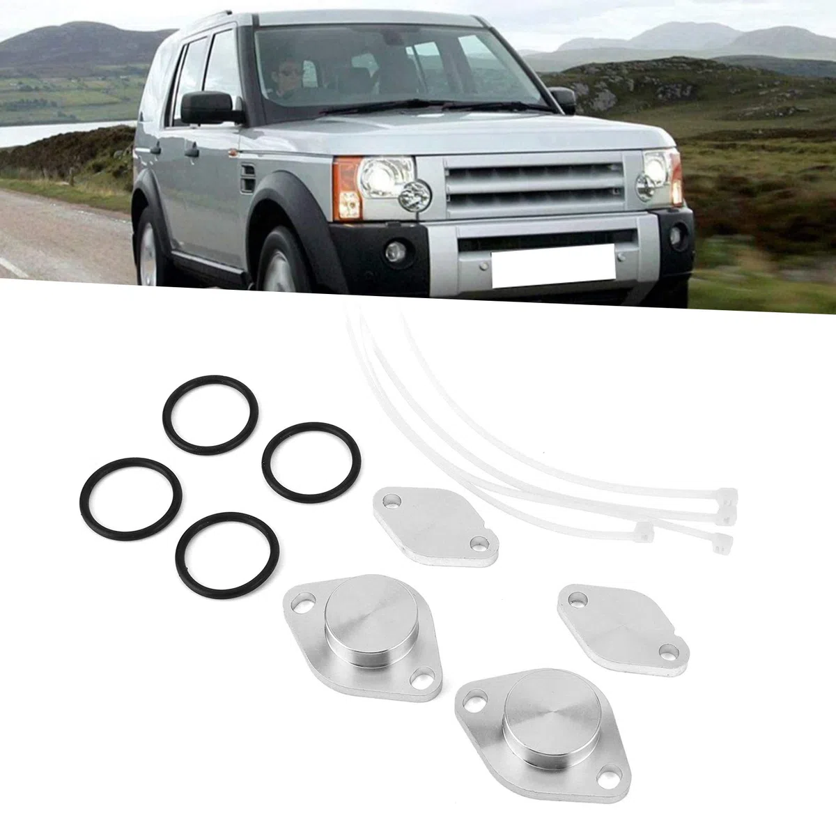 Kit de eliminación de EGR, X8R0021 Kit de eliminación de EGR de coche Placa ciega de EGR Herramienta de reparación de coche para Discovery 3 / Discovery 3 Sport TDV6