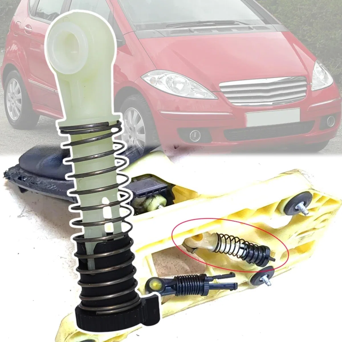Cable Cambio Marchas Coche Compatible Con Benz A-Class Para W169 A150 A170 A200 2004-2012 A1693600573 Cable De Conexión De La Palanca Selectora De Cambios Manual Varilla De Casquillo