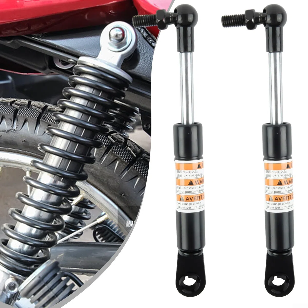 Repuesto para T-MAX 500/T-MAX 530, 2 puntales de elevación de motocicleta, amortiguadores de aluminio para motocicleta, amortiguadores