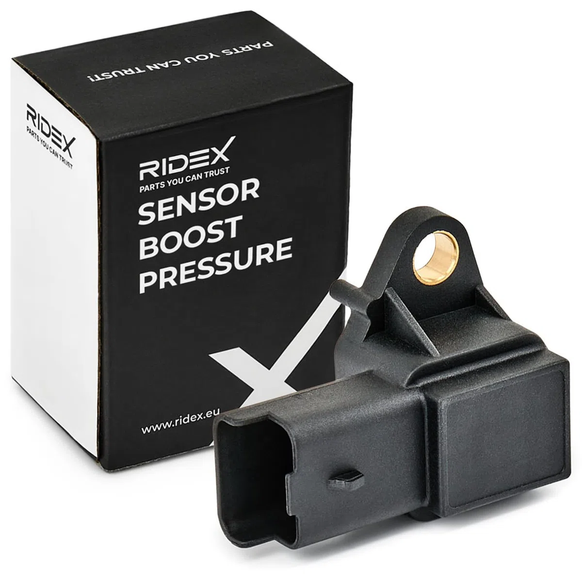 RIDEX 161B0026 Sensor de presión de sobrealimentación Compatible con FORD Fiesta Mk6 Hatchback CB1, CCN, JA8, JR8