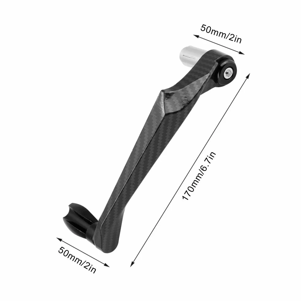 Protector Universal de Manillar para Motocicleta, Aleación de Aluminio, Negro, 7/8 Pulgadas, con Freno y Manetas, para Vehículos Eléctricos