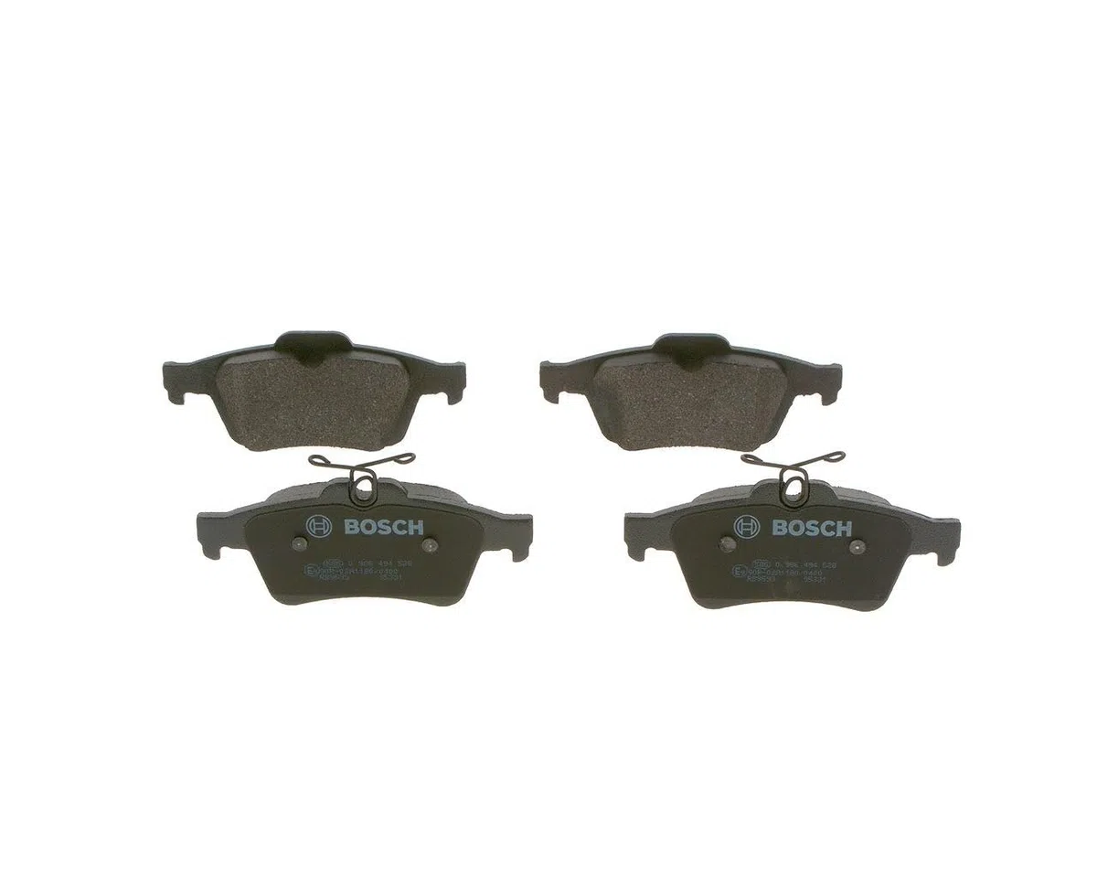 Bosch BP1449 - Pastiglie Freni Auto, Trasero - Calidad Bosch - Reducción de Ruido y Polvo - Certificación ECE-R90 - Sin Cobre - 1 Juego de 4 Pastillas